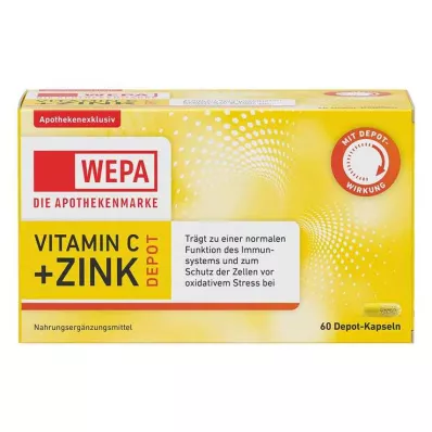 Wepa C-vitamin + Zinkkapsler, 60 stk Wepa C-vitamin + Zinkkapsler, 60 stk