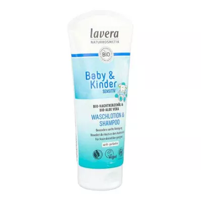 Lavera Baby &amp; Sensitive Wash Lotion til børn &amp; Shampoo.(200 ml)