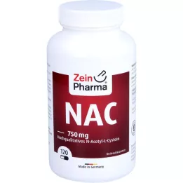 NAC 750 mg N-Acetyl-L-Cystein-kapsler af høj kvalitet, 120 kapsler