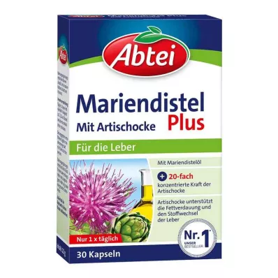 ABTEI Marietidsel Plus-kapsler med artiskok TF, 30 kapsler