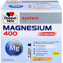 DOPPELHERZ Magnesium 400 flydende system drikkeamp. 30 stk