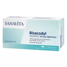 BISACODYL SANAVITA 10 mg suppositorier, 10 stk
