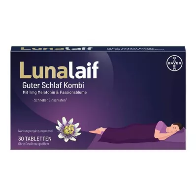 Lunalaif god søvn kombinationstabletter, 30 stk Lunalaif god søvn kombinationstabletter, 30 stk