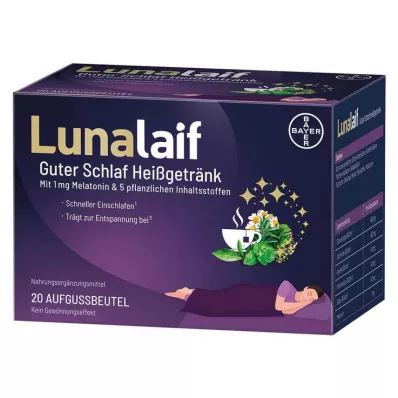 LUNALAIF God søvn varm drikkepose, 20 stk