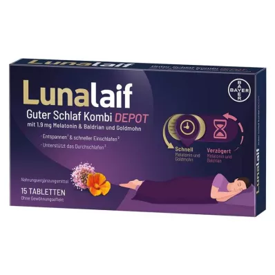 LUNALAIF Good Sleep Combi Depot Tabletter, 15 stk