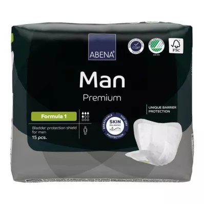 Abena Man Premium formula 1 indlægssåler, 15 stk