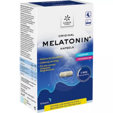 MELATONIN PLUS Kapsler, 60 stk