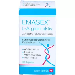 EMASEX L-Arginin aktive kapsler, 90 kapsler