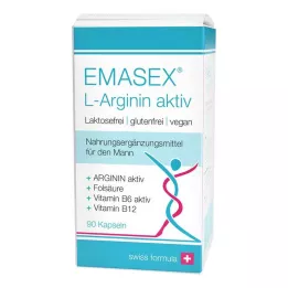 EMASEX L-Arginin aktive kapsler, 90 kapsler