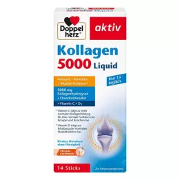 DOPPELHERZ Kollagen 5000 flydende sticks, 14X10 ml