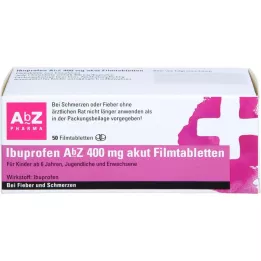 IBUPROFEN AbZ 400 mg akutte filmovertrukne tabletter, 50 stk