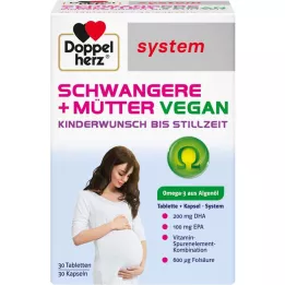 DOPPELHERZ Gravide kvinder+mødre vegansk syst. combipack, 60 stk