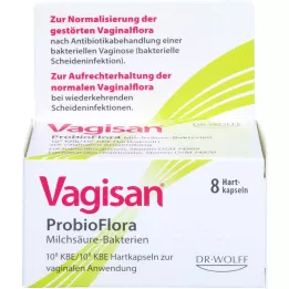 VAGISAN ProbioFlora mælkesyrebakterier vaginalkapsler, 8 stk