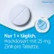 Zinkorot 25 mg højdosis zinktabletter, 50 stk