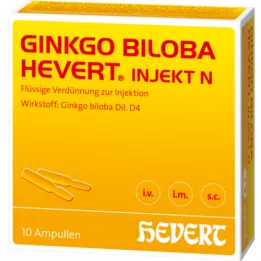 GINKGO BILOBA HEVERT injekt N ampuller, 10 stk