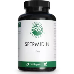 GREEN NATURALS Spermidin 1,6 mg veganske kapsler, 240 stk