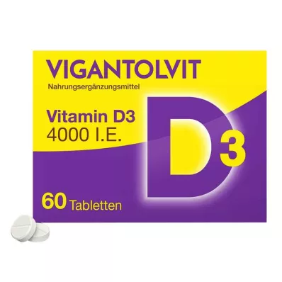 VIGANTOLVIT 4000 I.U. D3-vitamin-tabletter, 60 kapsler