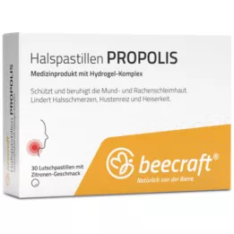 BEECRAFT Halspastiller propolis, 30 stk