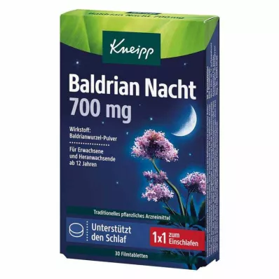 KNEIPP Baldrian nat 700 mg filmovertrukne tabletter, 30 stk