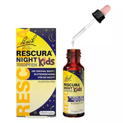 Bach Flowers Original Rescura Night Kids dråber alkoholfri, 10 ml Bach Flowers Original Rescura Night Kids dråber alkoholfri, 10 ml