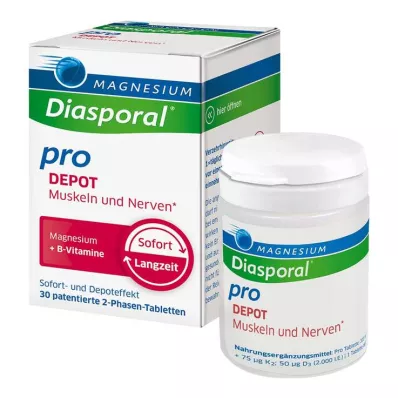 Magnesium Diasporal pro + B-Vit.DEPOT Musk.+ Nerveflip, 30 stk