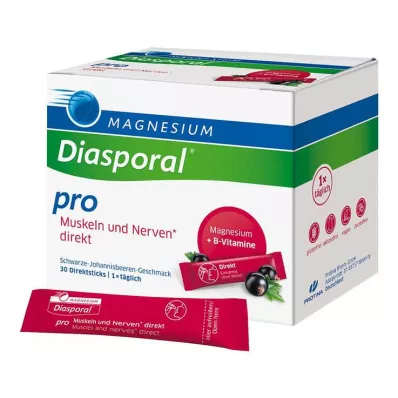 Magnesium Diasporal pro + B-Vit.Musk.+ Nerver Direkte, 30 stk