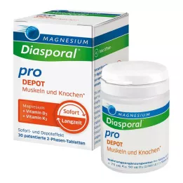 MAGNESIUM DIASPORAL pro D3+K2 DEPOT Muscle+Kno.Tab, 30 stk