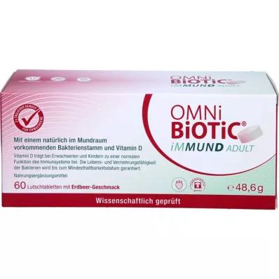 OMNI BiOTiC iMMUND sugetabletter til voksne, 60 kapsler