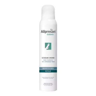 Allpresan diabetisk mikrosølv + reparationsskumcreme, 200 ml