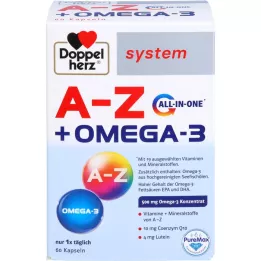 DOPPELHERZ A-Z+Omega-3 alt-i-et-systemkapsler, 60 stk