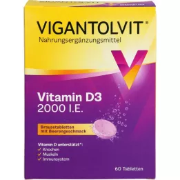 VIGANTOLVIT 2000 I.U. D3-vitamin brusetabletter, 60 stk