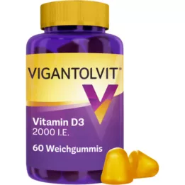 VIGANTOLVIT 2000 I.U. Vitamin D3 bløde gummier, 60 stk