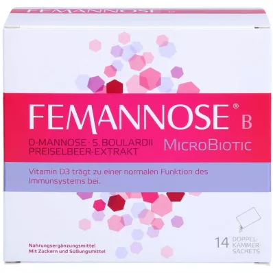 FEMANNOSE B Mikrobiotisk granulat, 14 stk