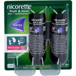 NICORETTE Frugt &amp; Mint Spray 1 mg/spray NFC, 2 stk