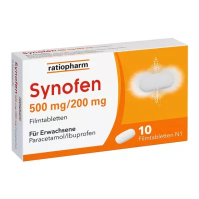 Synofen - med ibuprofen og paracetamol, 10 stk