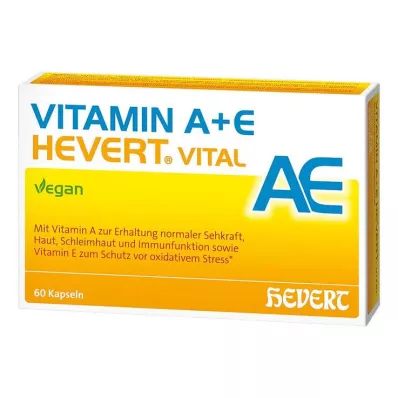 Vitamin A + E Hevert Vital kapsler, 60 stk