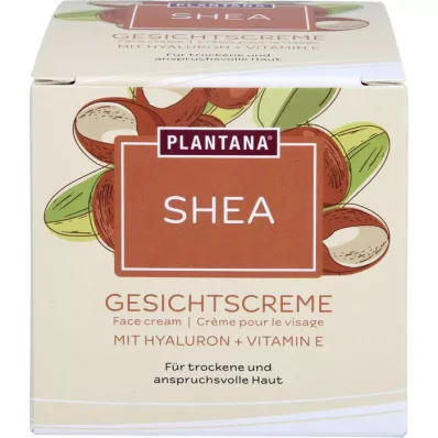 PLANTANA Shea Face Cream Hyaluron &amp; E-vitamin, 50 ml