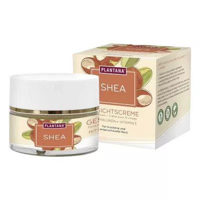 Plantana Shea Ansigtscreme Hyaluronic &amp; Vitamin E, 50 ml