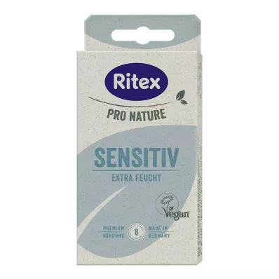 Ritex Pro Nature Sensitive veganske kondomer, 8 stk