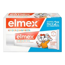 ELMEX Børnetandpasta 2-6 år Duo Pack, 2X50 ml