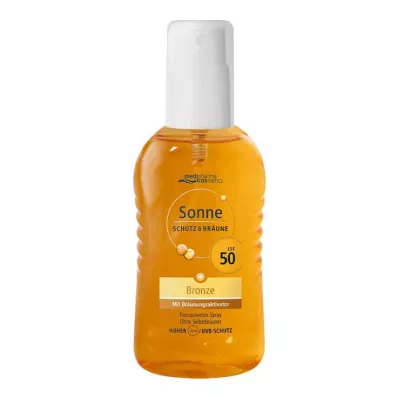 Solbeskyttelse &amp; tan pumpe spray bronze LSF 50, 200 ml
