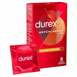 DUREX Sensitive XXL Kondomer, 8 stk