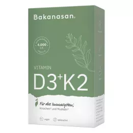 BAKANASAN Vitamin D3+K2-kapsler, 60 kapsler