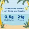 Vegansk muskelprotein vaniljeprotein + kreatinpulver (600 g)