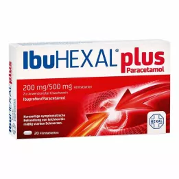 IBUHEXAL plus paracetamol 200 mg/500 mg filmovertrukne tabletter, 20 stk