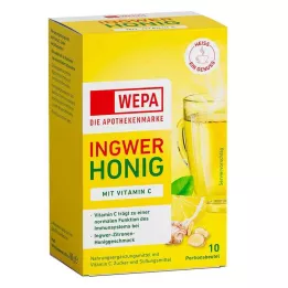 WEPA Ingefær+Honning+Vitamin C-pulver, 10X10 g