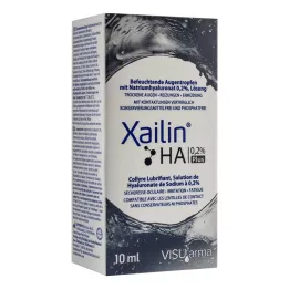 XAILIN HA 0,2% Plus øjendråber, 10 ml