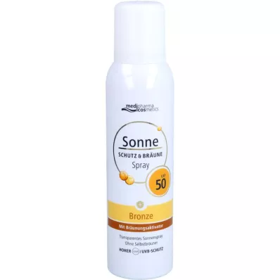 SONNE SCHUTZ &amp; Solbrændingsspray bronze LSF 50, 150 ml