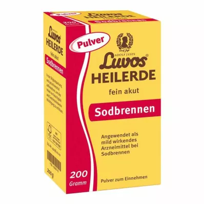 Luvos healing clay fint akut halsbrand pulver, 200 g