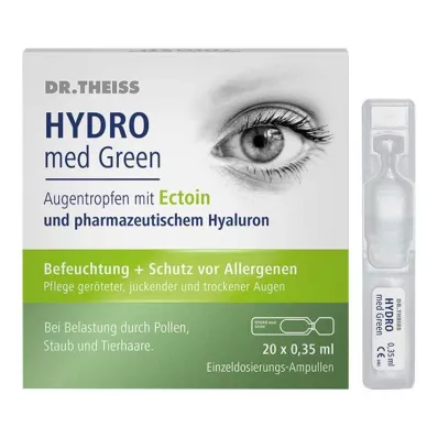 Dr.Theiss Hydro med Grønne øjendråber enkeltdosis ampuller, 20x0,35 ml